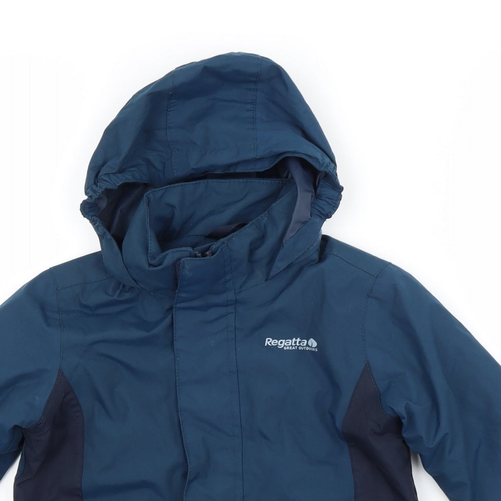 Regatta Boys Blue   Basic Coat Coat Size 3-4 Years