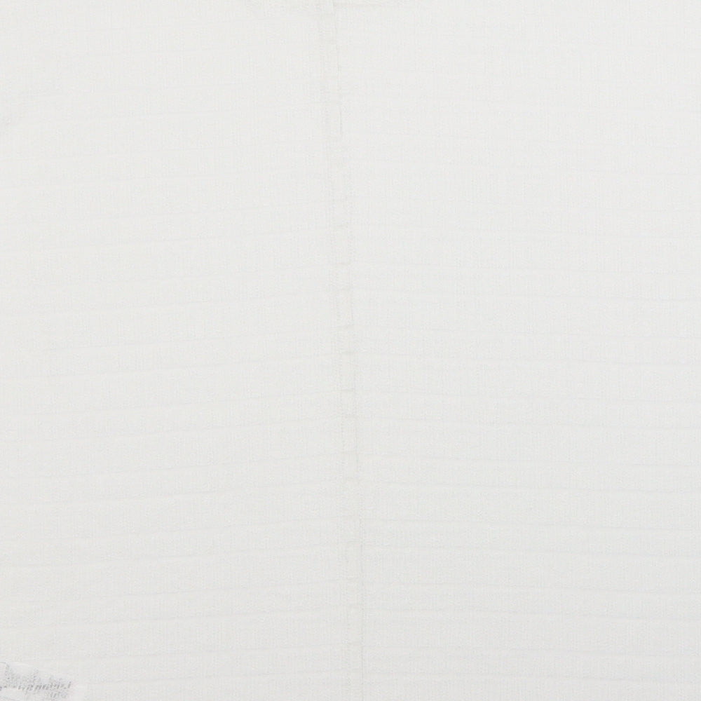 NEXT Womens White Striped  Basic Blouse Size 6