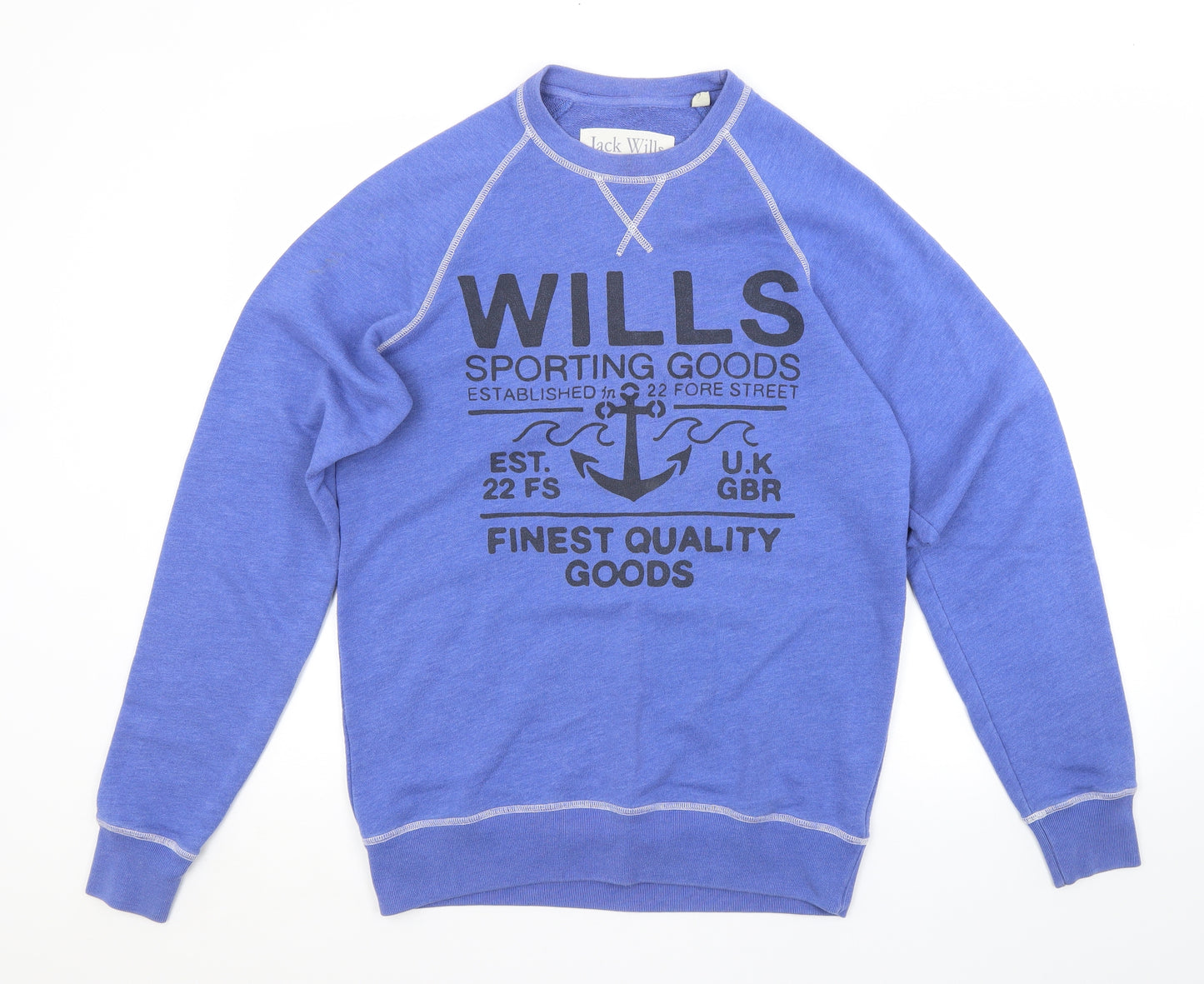 Jack Wills Mens Blue   Pullover Jumper Size S