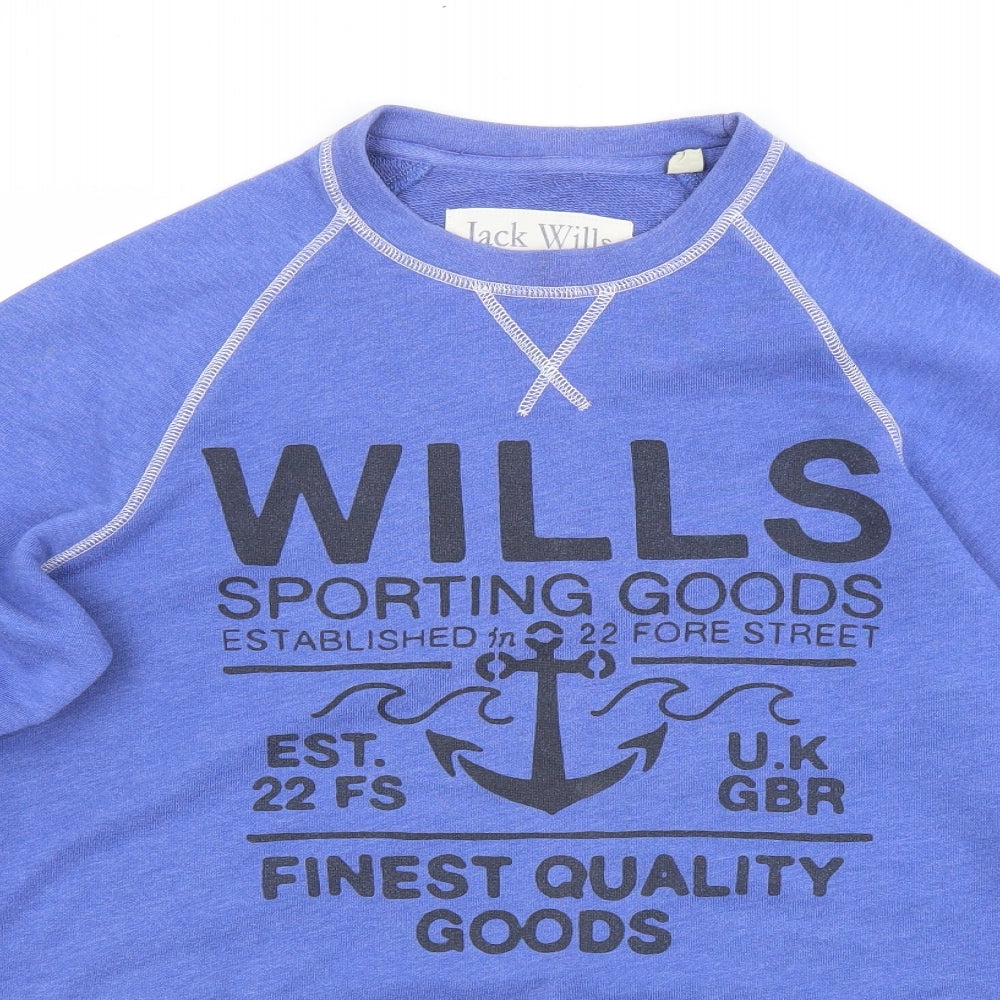 Jack Wills Mens Blue   Pullover Jumper Size S
