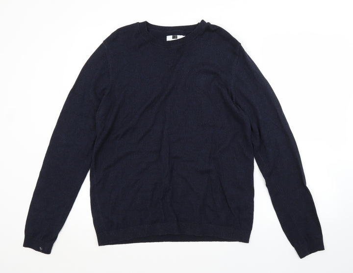 Topman Mens Blue Pullover Jumper Size M