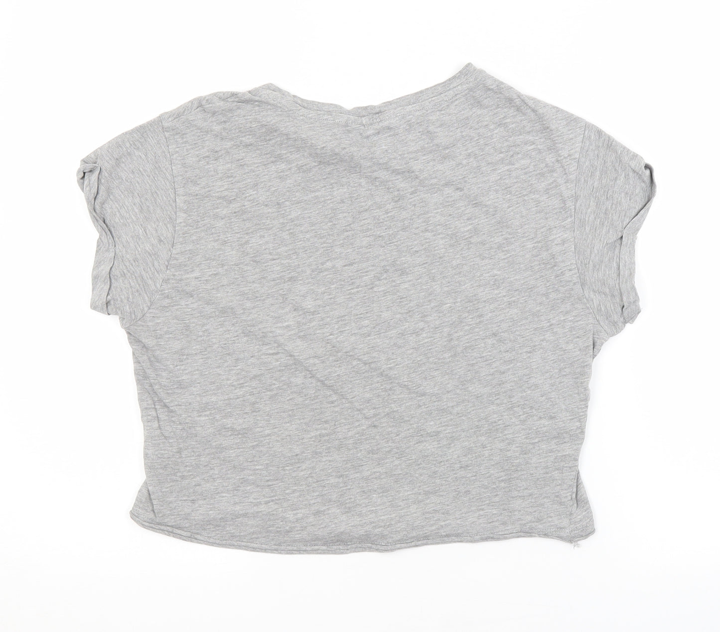New Look Girls Grey   Cropped T-Shirt Size 12-13 Years  - NASA