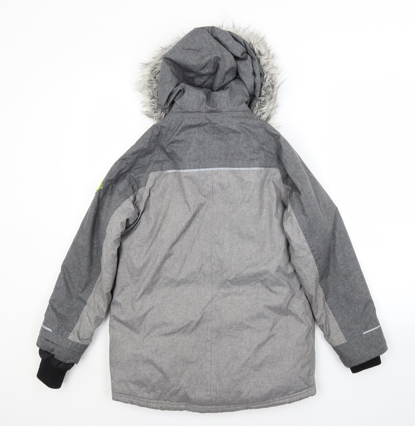 Preworn Boys Grey   Basic Coat Coat Size 10 Years