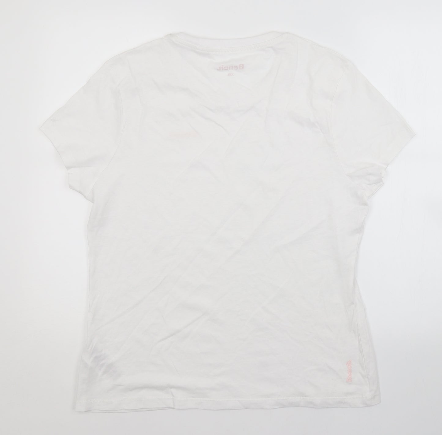 Bench Womens White   Basic T-Shirt Size 2XL
