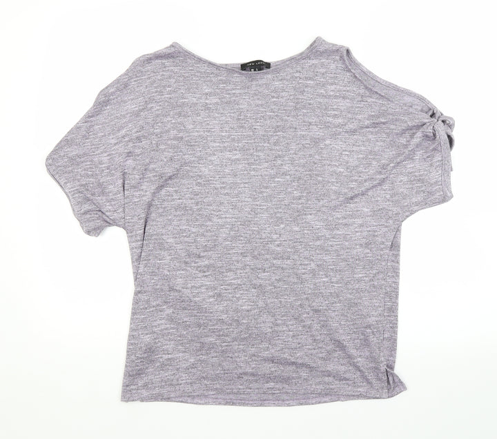 New Look Womens Purple Basic Blouse Size S