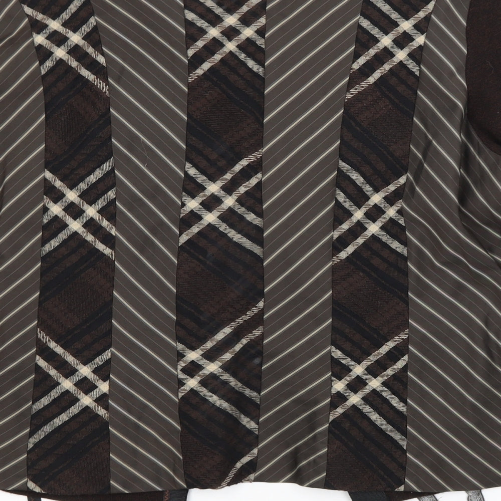 Bleu Blanc Rouge Womens Brown Striped  Cardigan Jumper