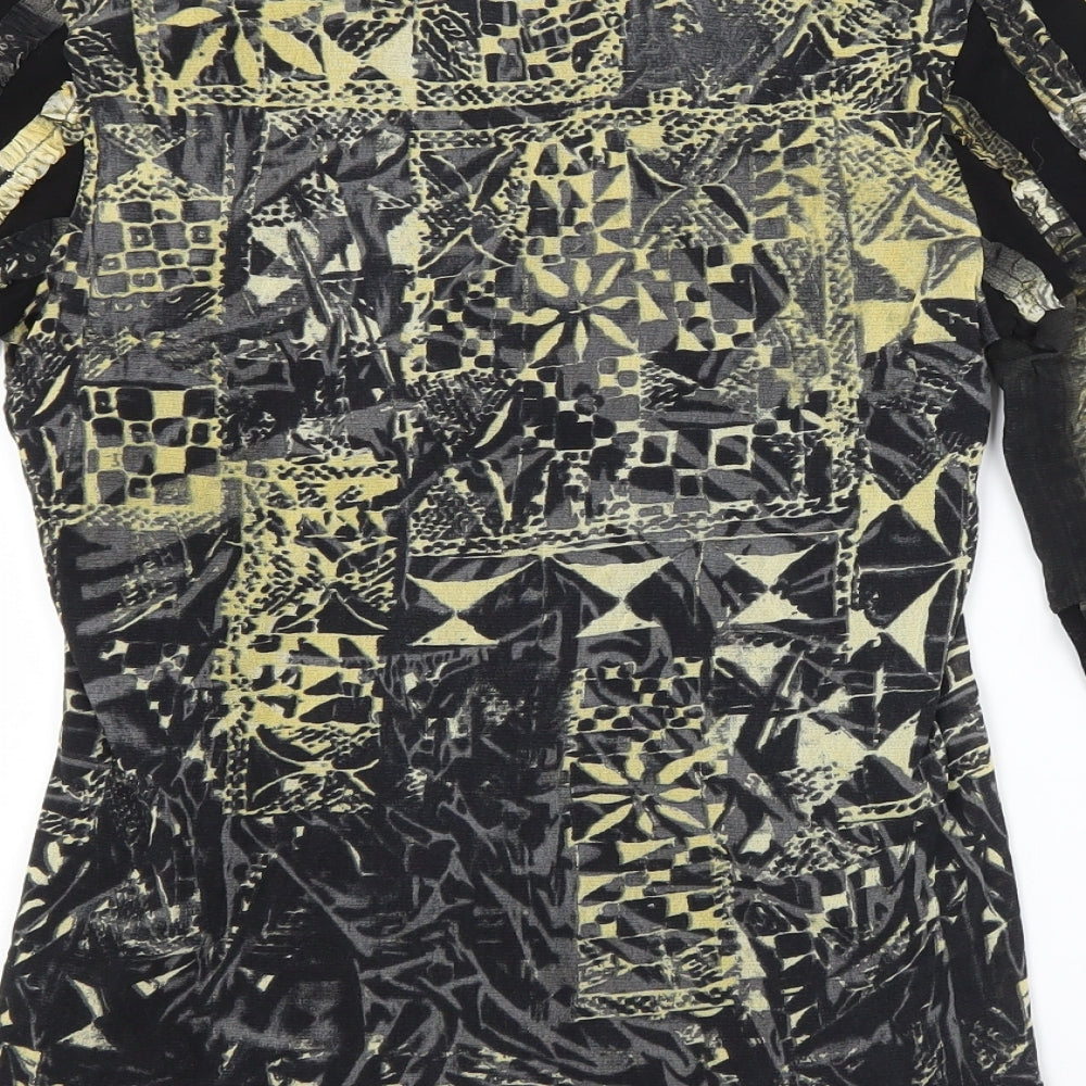 DIBARI Womens Multicoloured   Basic Blouse Size 14