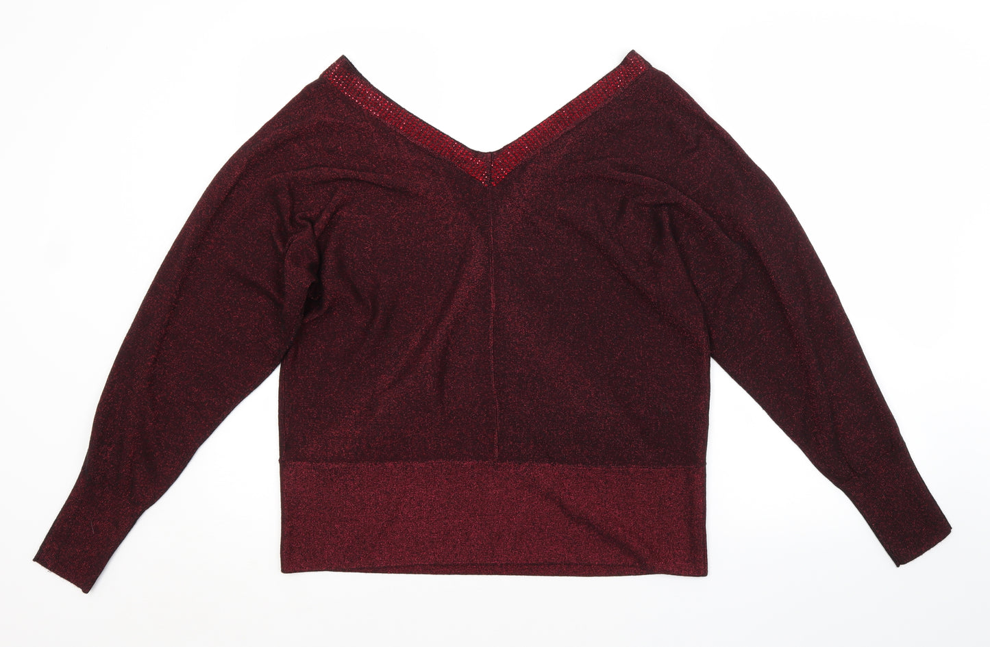 Julien Macdonald Womens Red   Pullover Jumper Size 14