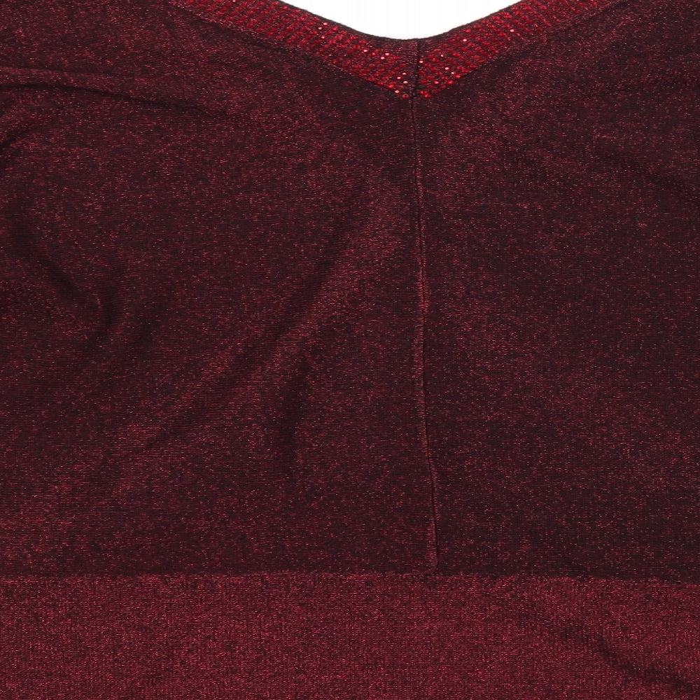 Julien Macdonald Womens Red   Pullover Jumper Size 14