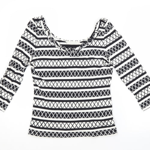 RAYURE Womens Multicoloured Striped  Basic Blouse Size 4