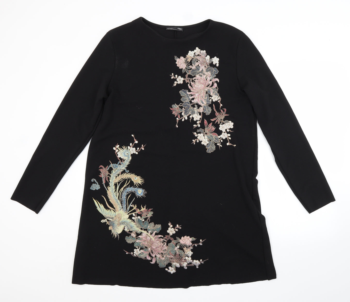 Zara Womens Beige Floral  A-Line