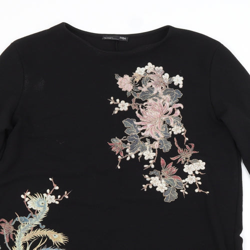 Zara Womens Beige Floral  A-Line