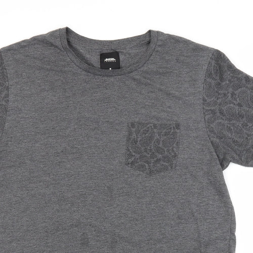 Burton Mens Grey Paisley   T-Shirt Size M