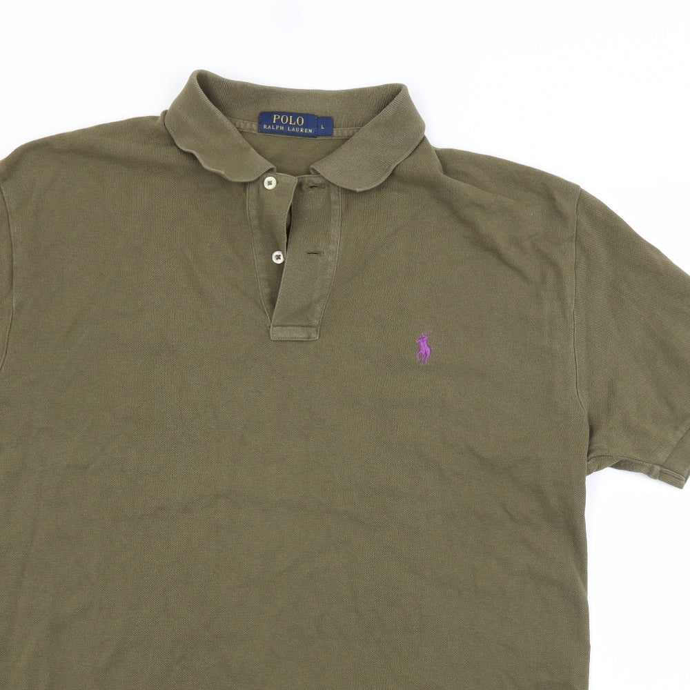 Polo Ralph Lauren Mens Green    Polo Size L