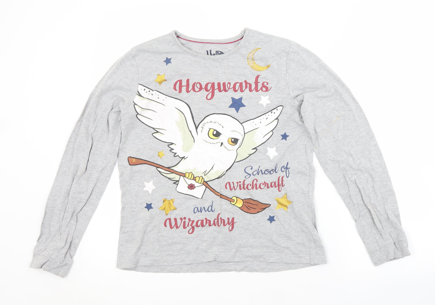 Nutmeg Girls Grey   Top Pyjama Top Size 12-13 Years  - HARRY POTTER