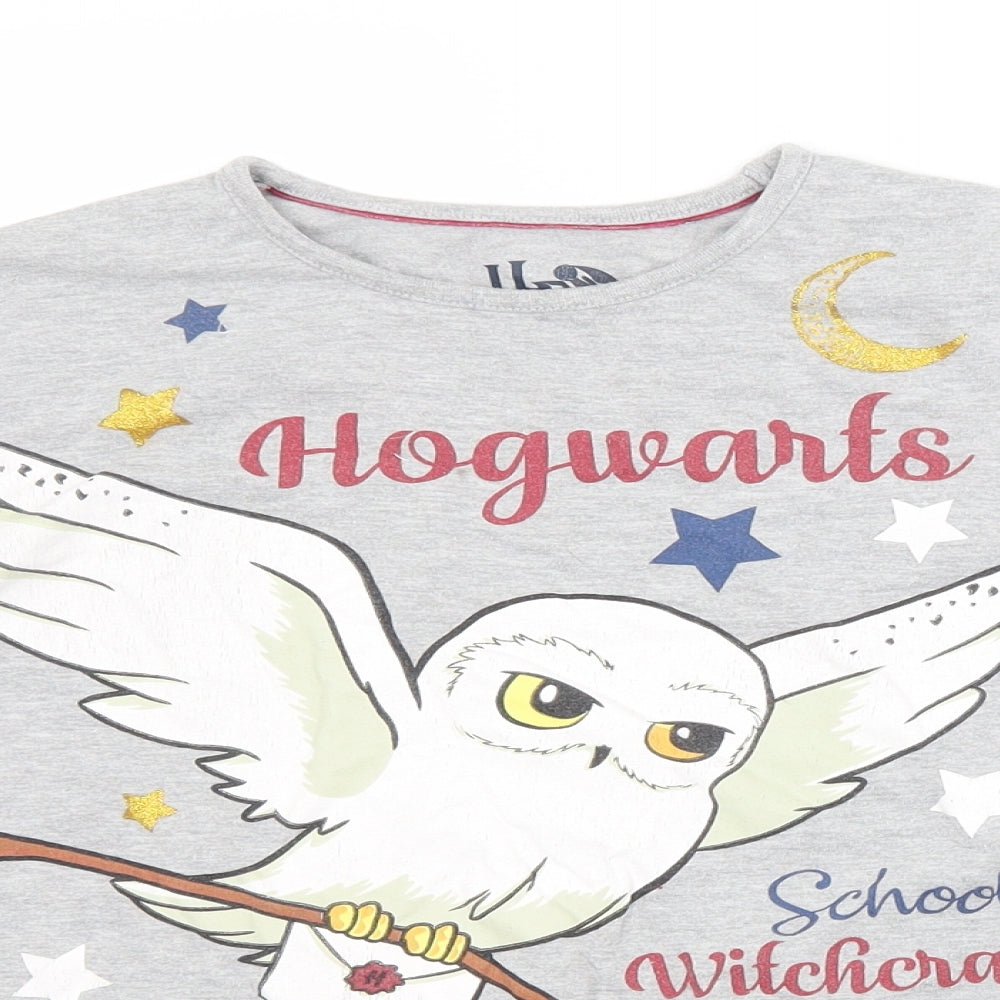 Nutmeg Girls Grey   Top Pyjama Top Size 12-13 Years  - HARRY POTTER