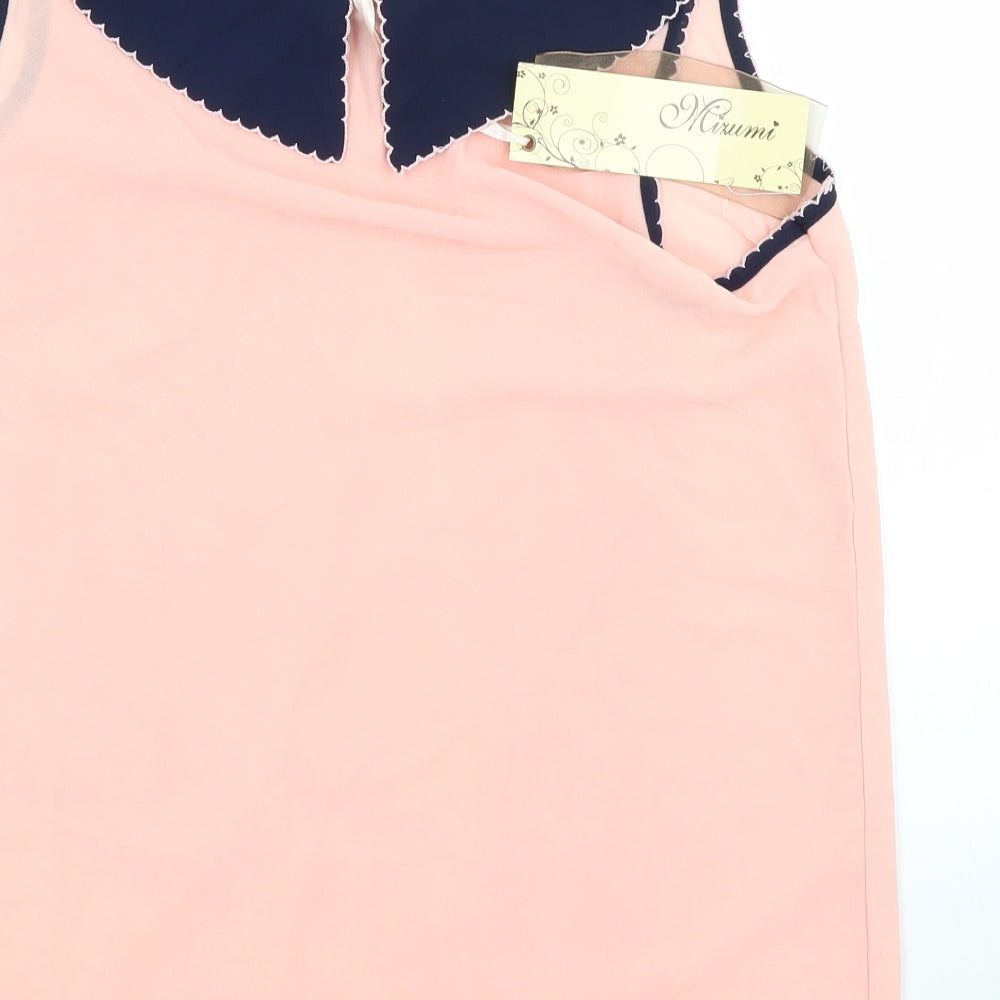 MIZUMI Womens Pink   Basic Blouse Size L