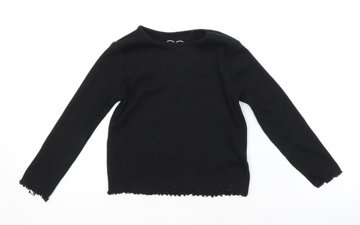 NEXT Girls Black   Basic T-Shirt Size 3-4 Years