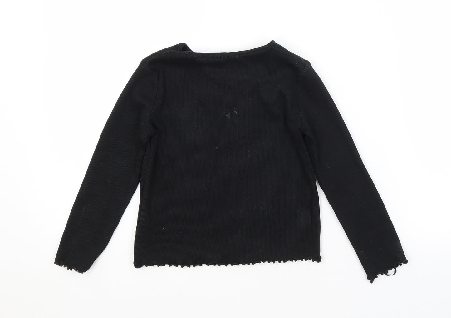 NEXT Girls Black   Basic T-Shirt Size 3-4 Years