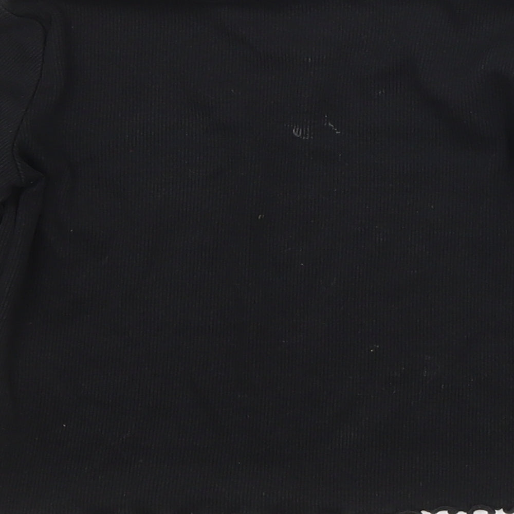 NEXT Girls Black   Basic T-Shirt Size 3-4 Years