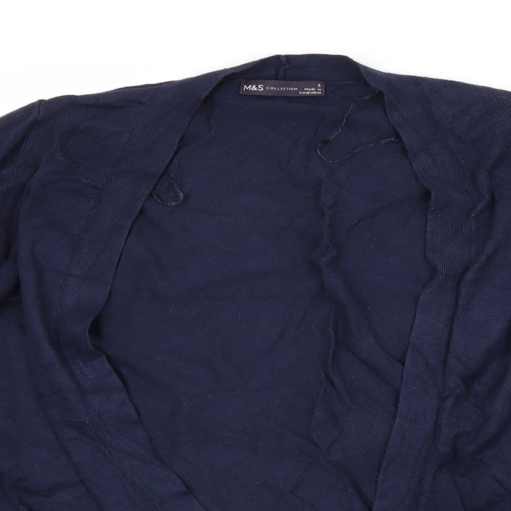 M&S Mens Blue   Cardigan Jumper Size S