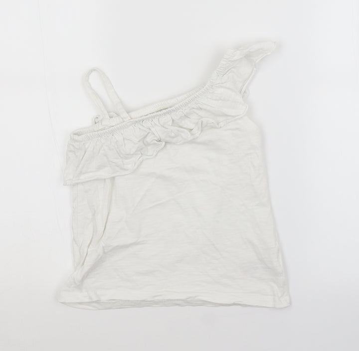 NEXT Girls White   Basic Blouse Size 7 Years