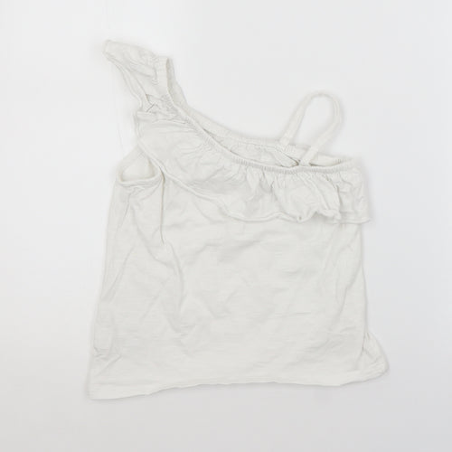 NEXT Girls White   Basic Blouse Size 7 Years