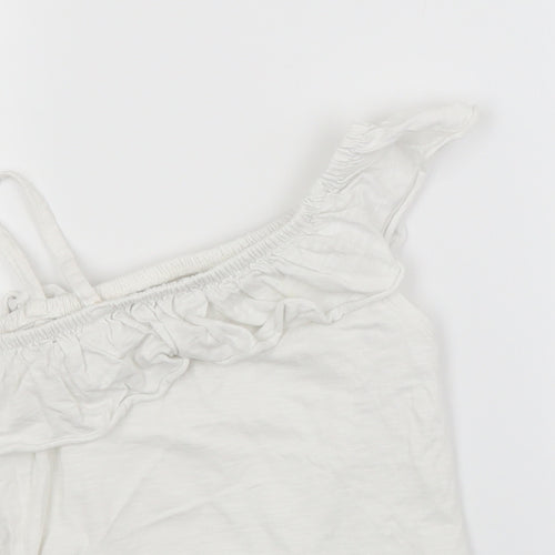 NEXT Girls White   Basic Blouse Size 7 Years