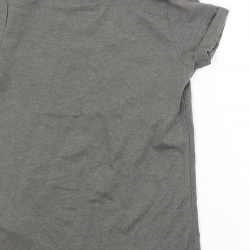 Primark Girls Grey   Basic T-Shirt Size 8-9 Years  - GOOD VIBES