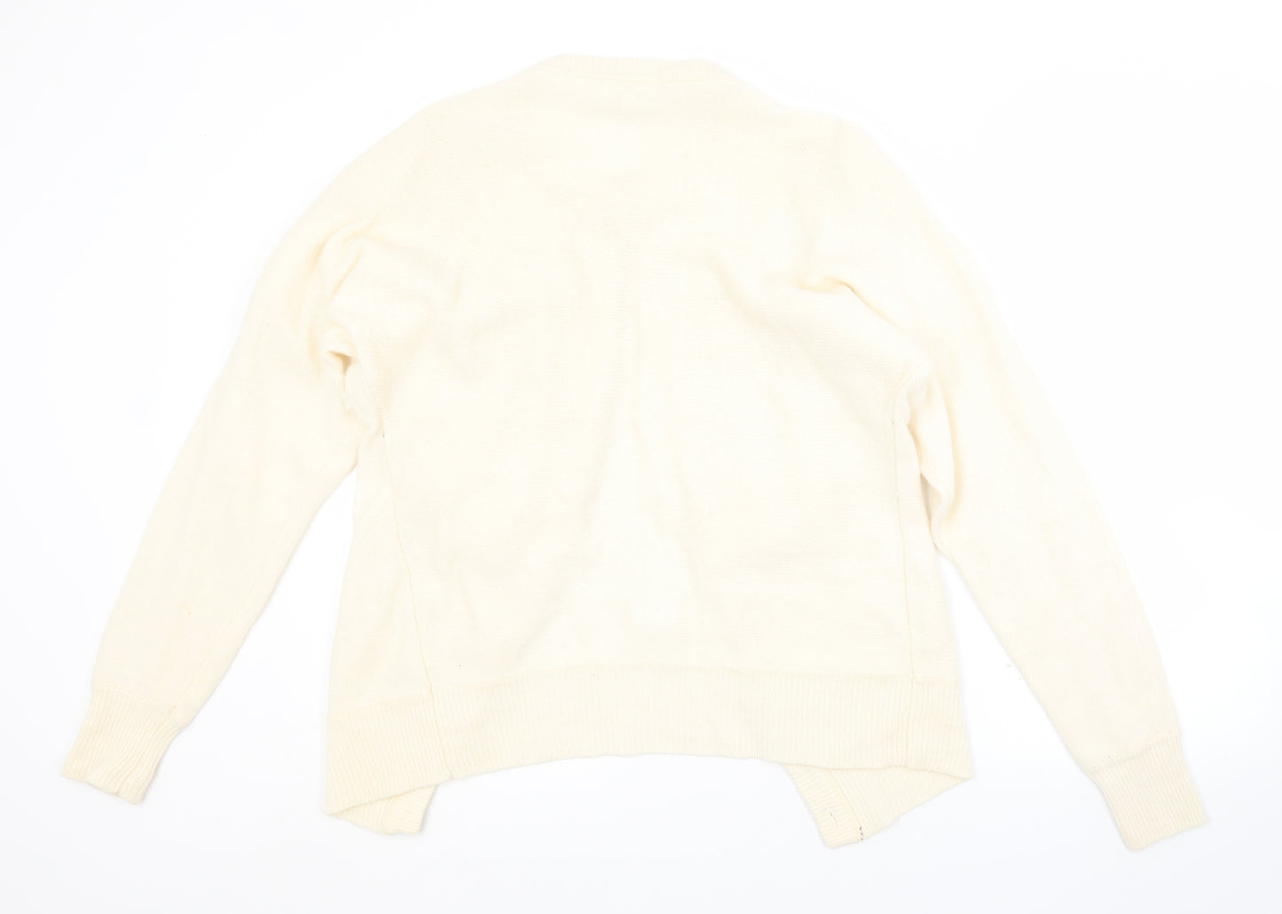 ISABELLE Womens White   Cardigan Jumper