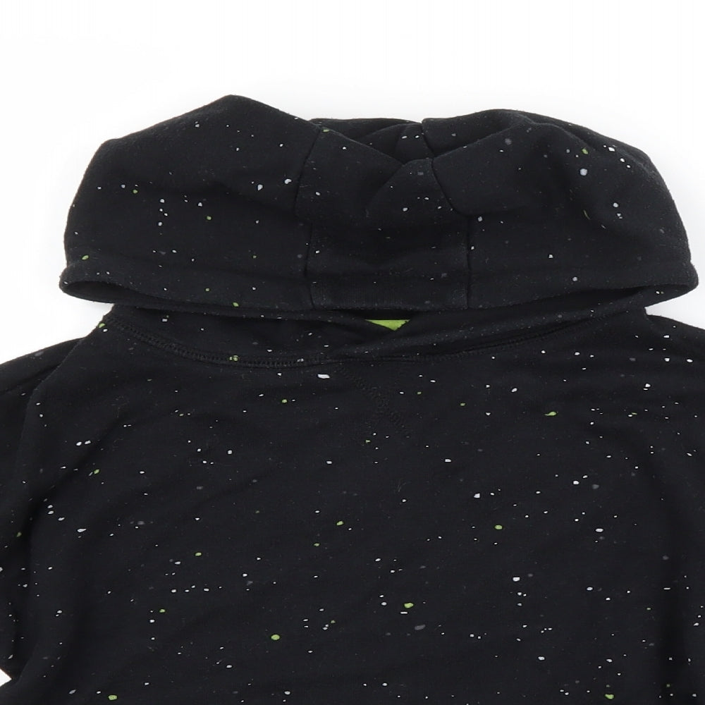 Primark Boys Black Spotted  Pullover Hoodie Size 6-7 Years