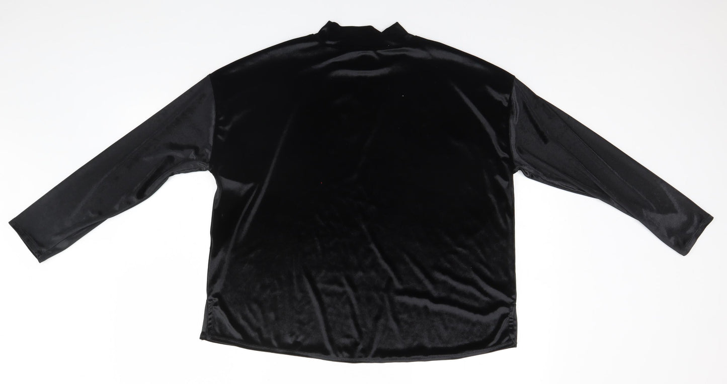 Marks and Spencer Womens Black   Basic T-Shirt Size 14