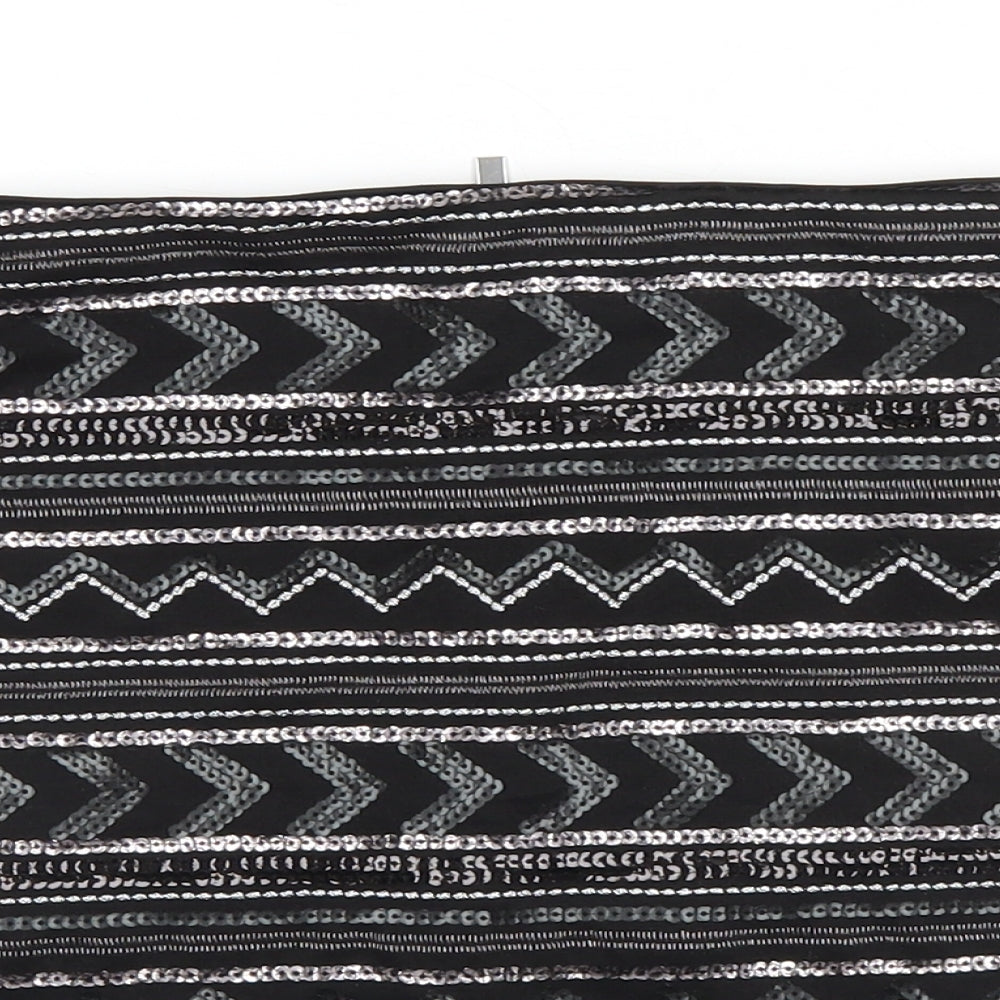 New Look Womens Black Geometric  Straight & Pencil Skirt Size 16