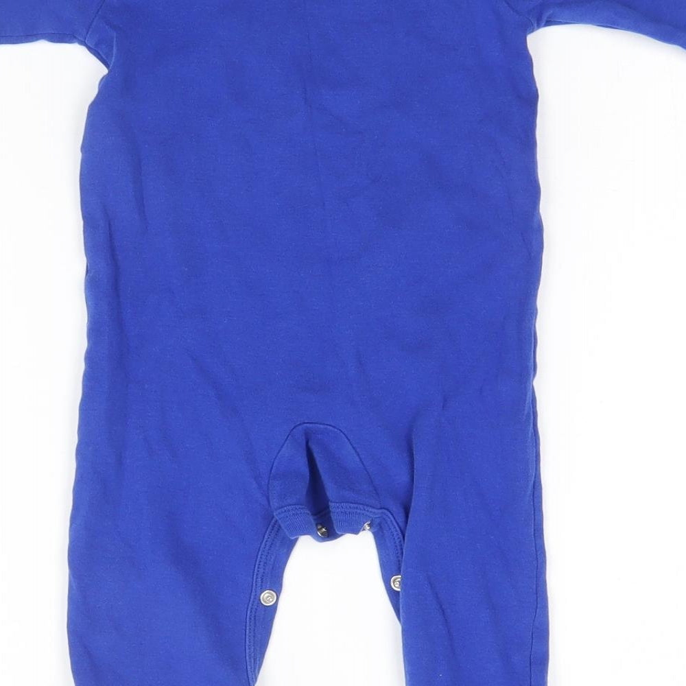 Chelsea Baby Blue   Babygrow One-Piece Size 6-9 Months  - Football