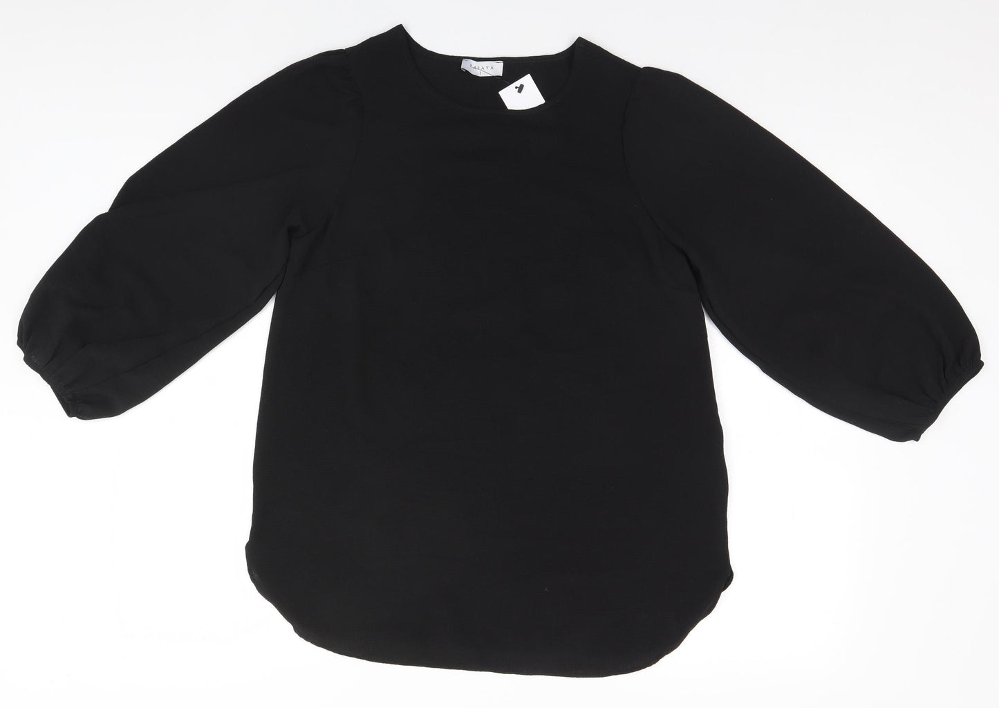 Papaya Womens Black   Basic T-Shirt Size 8