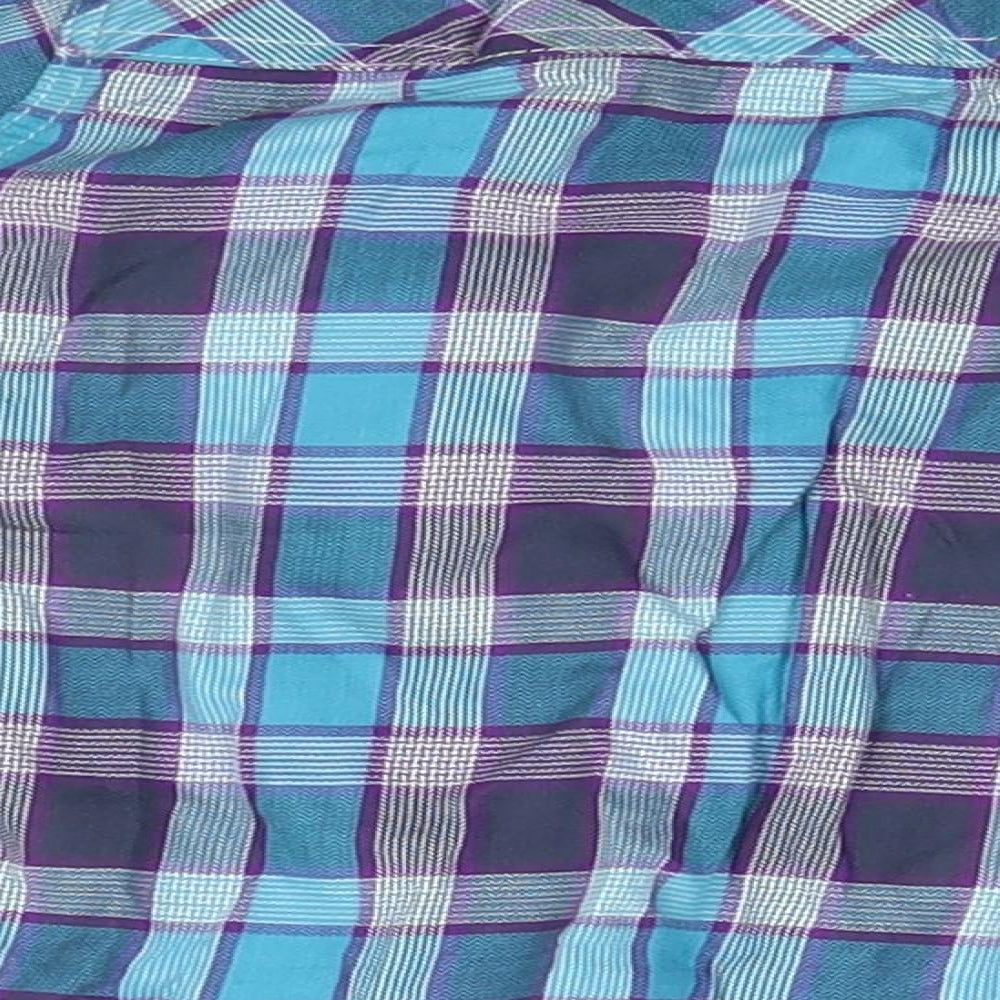 Baker Boys Blue Plaid  Basic Button-Up Size 6-9 Months