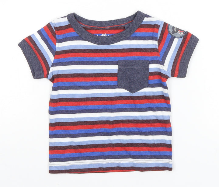 NEXT Baby Multicoloured Striped  Basic T-Shirt Size 3-6 Months