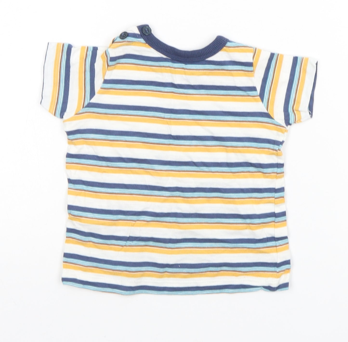 Matalan Baby Multicoloured Striped  Basic T-Shirt Size 3-6 Months