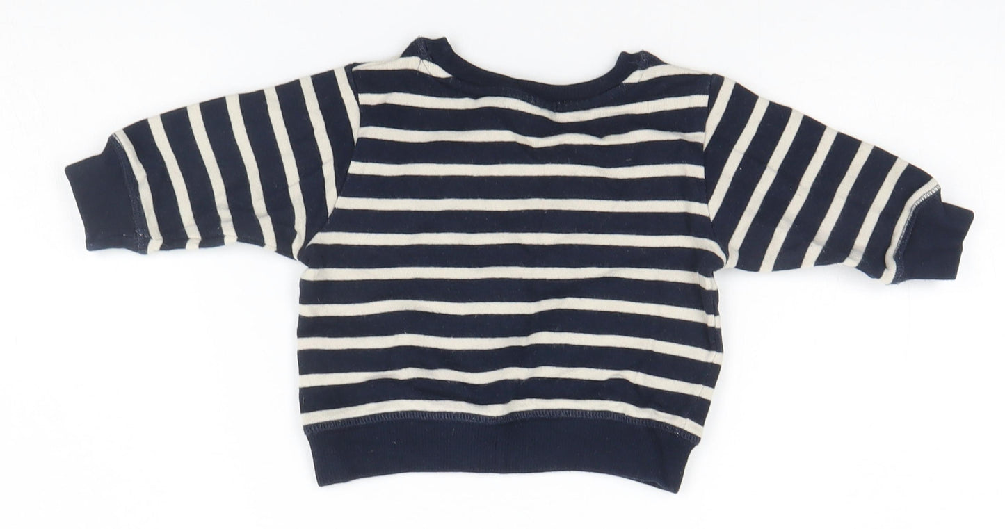 NEXT Baby Blue Striped  Pullover Jumper Size 3-6 Months