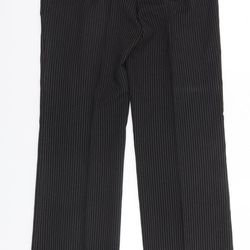 Papaya Womens Brown Striped  Dress Pants Trousers Size 10 L28 in