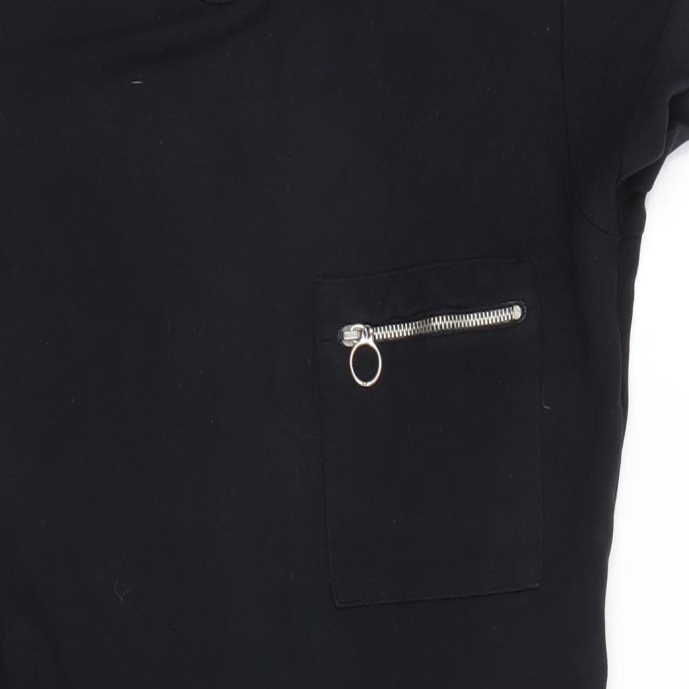 Selected Womens Black   Basic T-Shirt Size 8