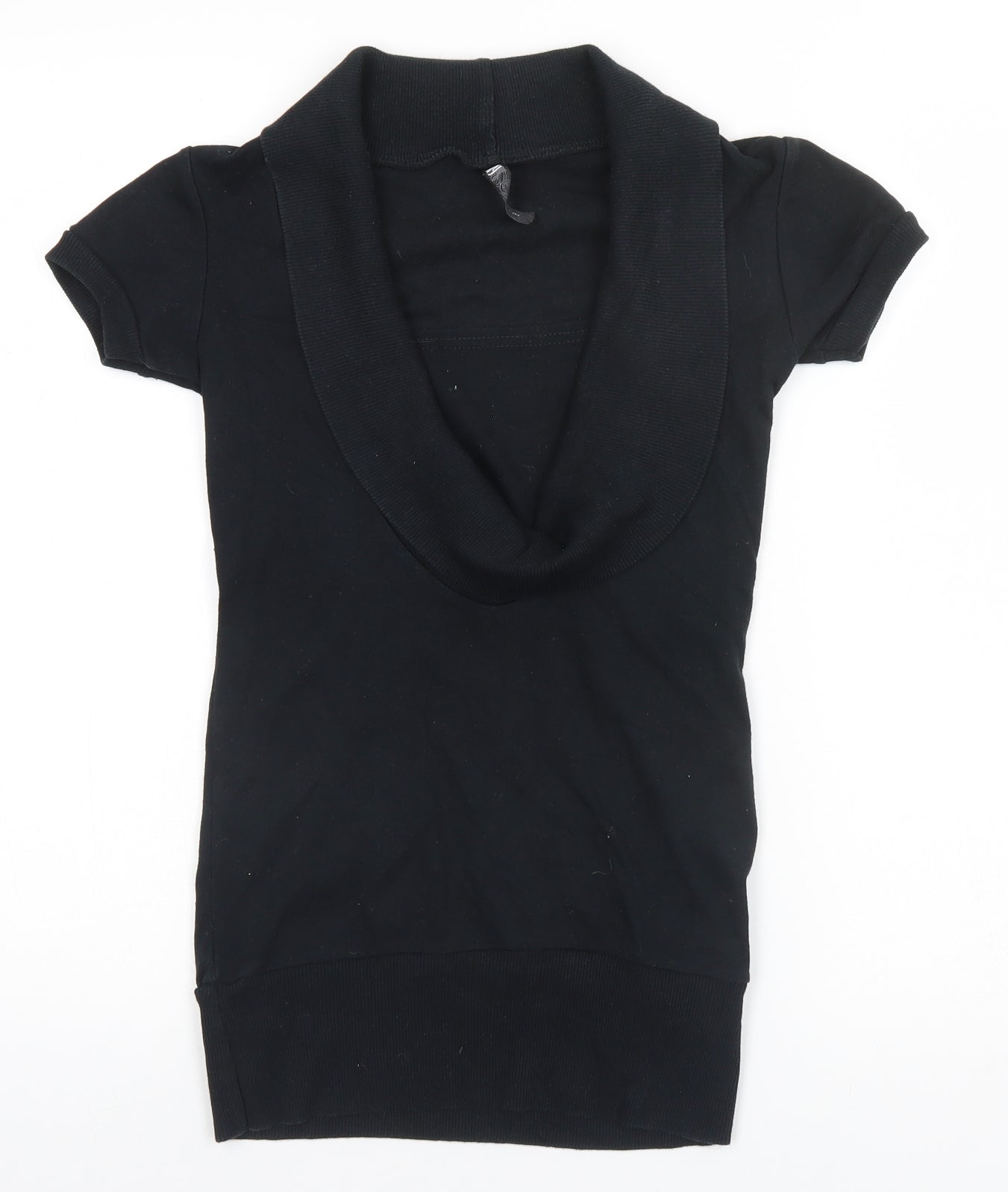 Bay Womens Black   Basic T-Shirt Size 8