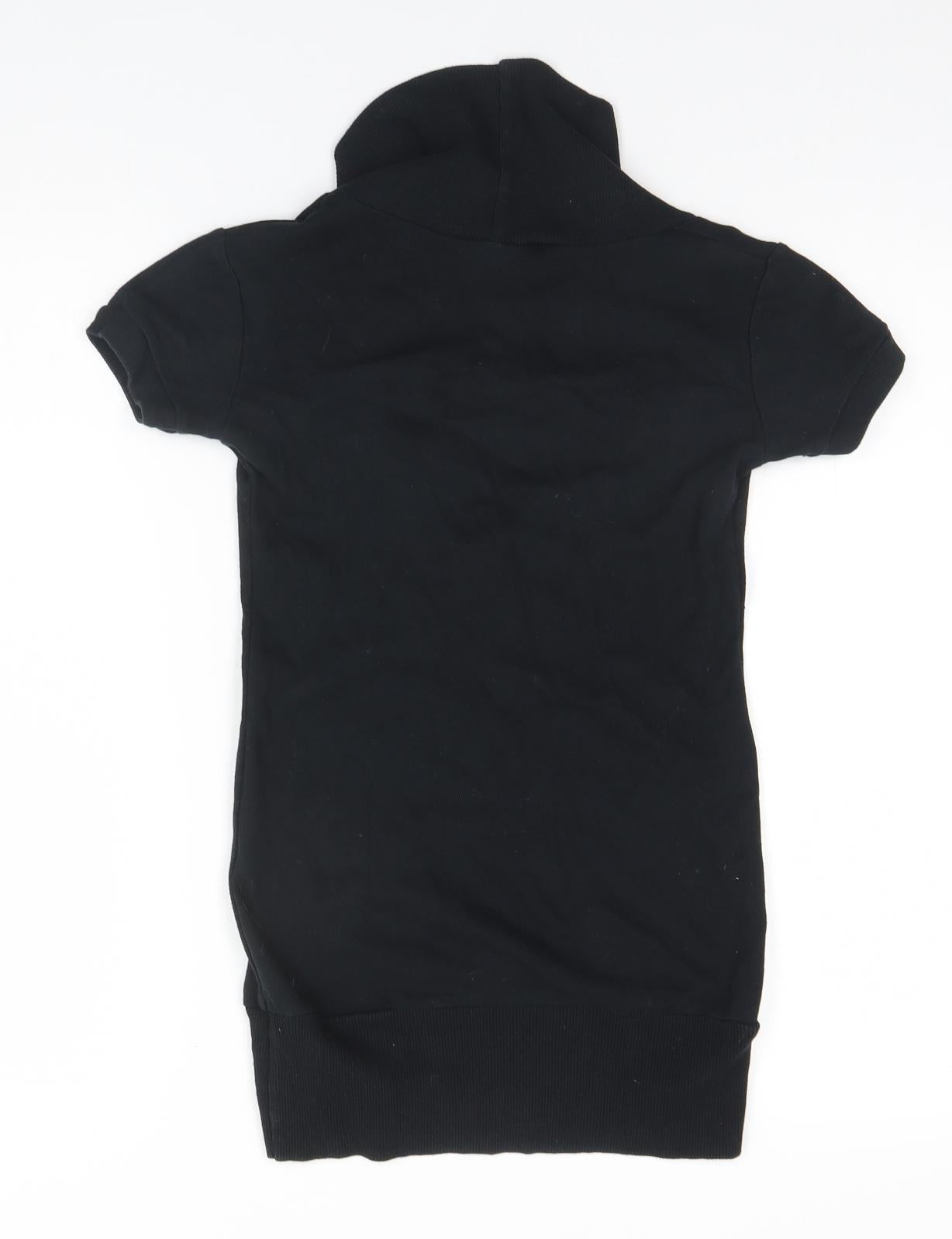 Bay Womens Black   Basic T-Shirt Size 8