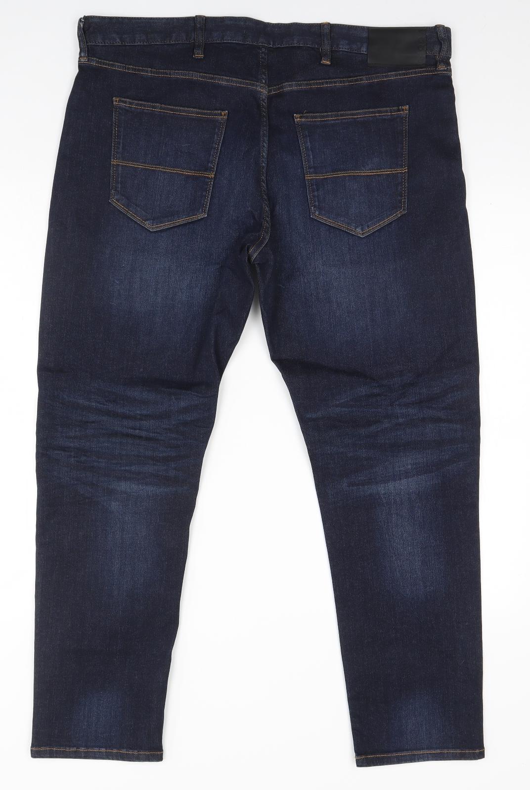 Marks and Spencer Mens Blue   Straight Jeans Size 38 in L29 in