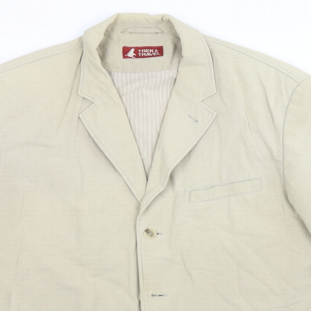 Trek & Travel Mens Beige   Jacket