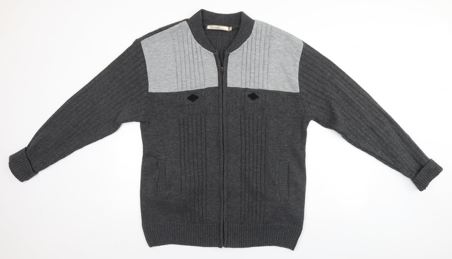 Cavalli Mens Grey   Full Zip Jumper Size XL