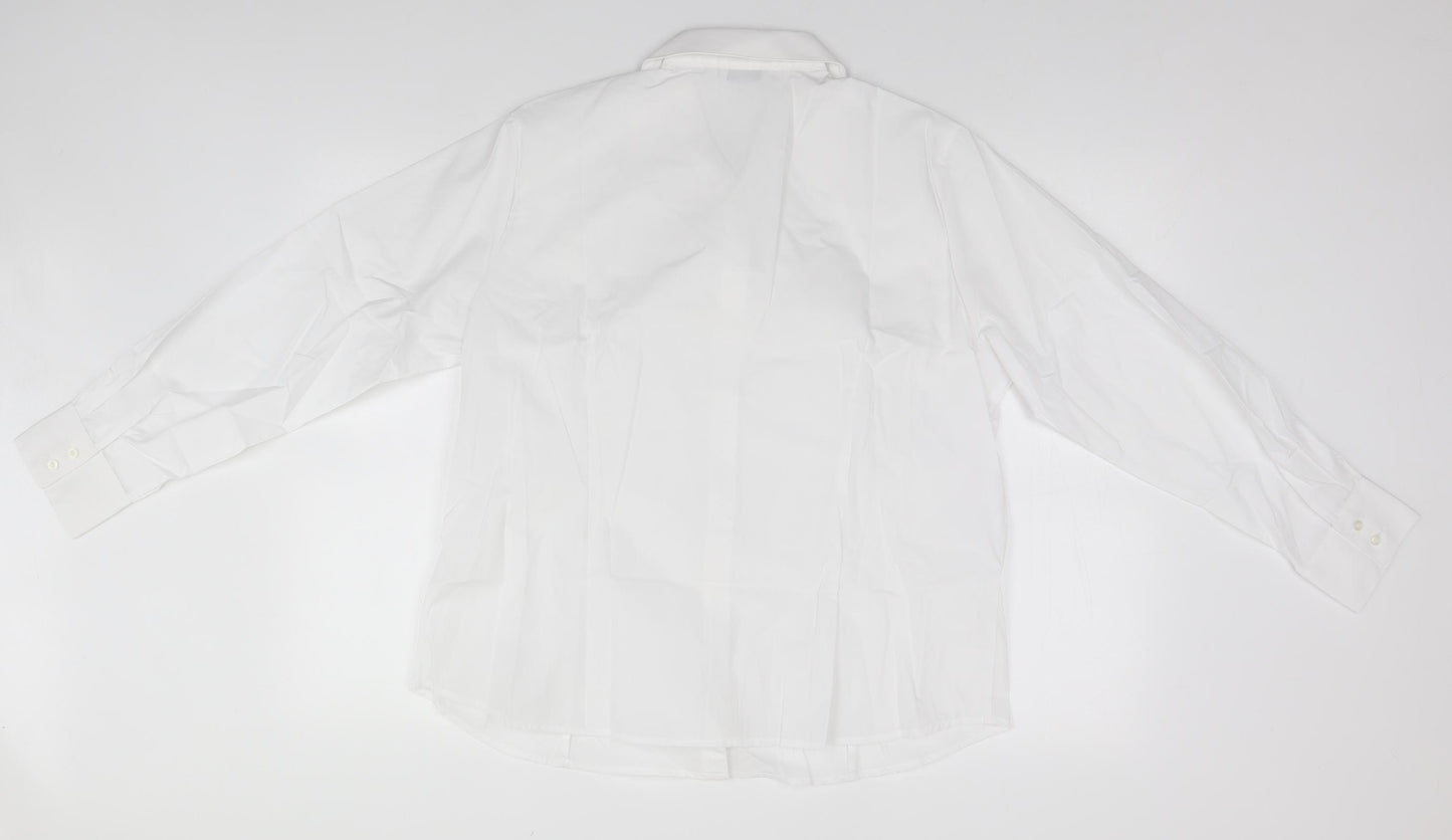Disley Womens White   Basic Button-Up Size 20
