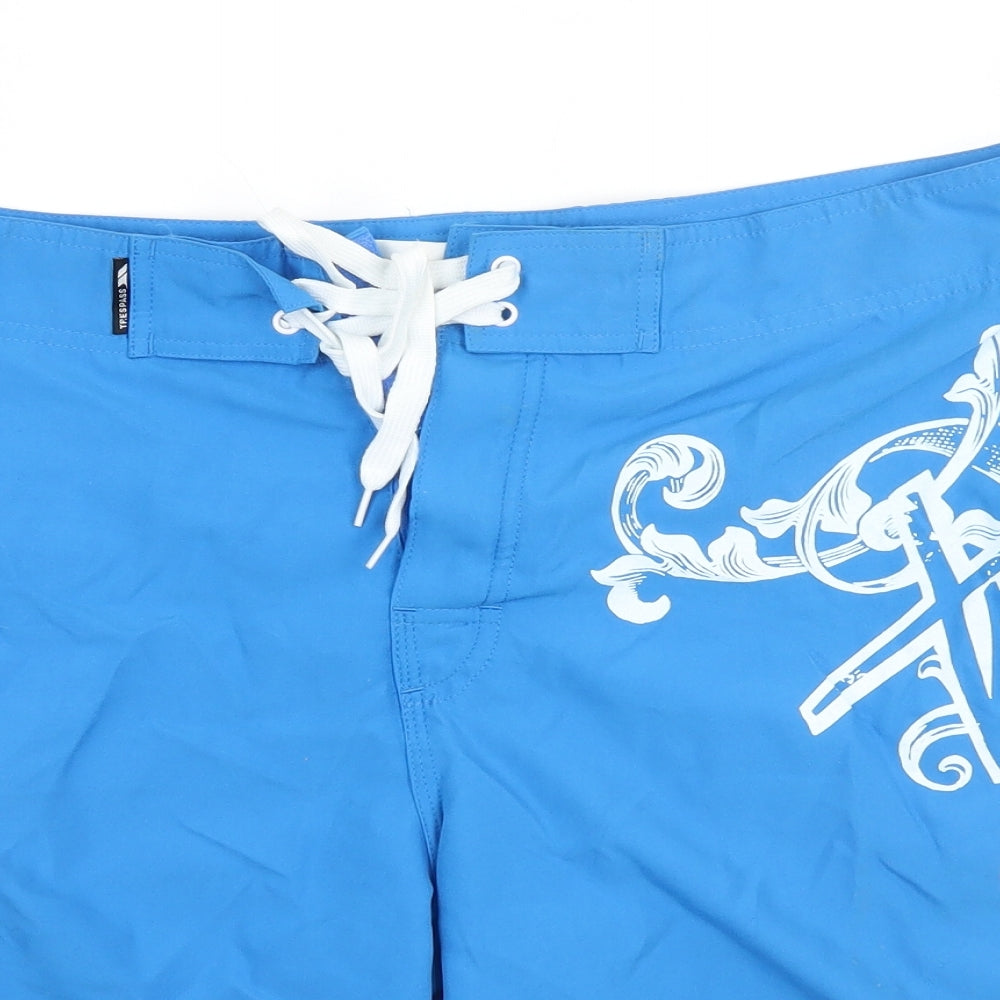 Trespass Mens Blue   Cargo Shorts Size L