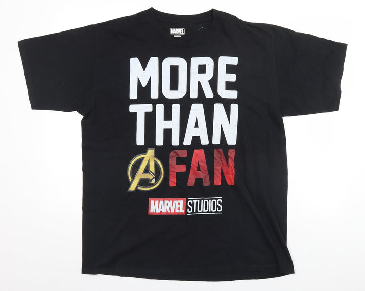 Marvel Studios Mens Black T-Shirt - More than A Fan