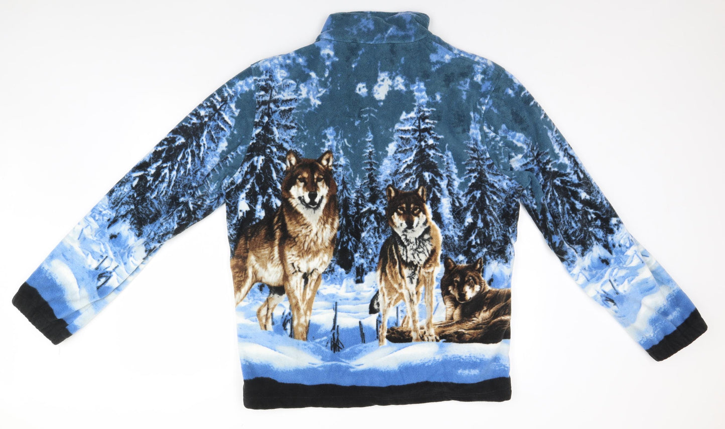 EAC Womens Multicoloured   Full Zip Jumper Size L  - Wolves